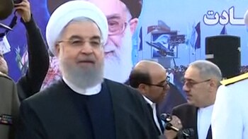 Hasan Rohani observó la presentación