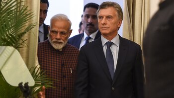 Mauricio Macri junto al primer