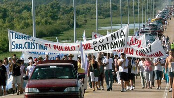 La protesta de los ambientalistas