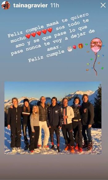 Su marido y sus hijos