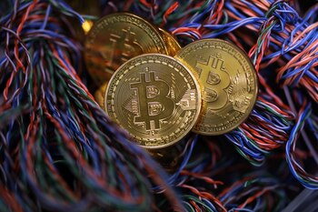 Bitcoins . Foto: Chris Ratcliffe/Bloomberg