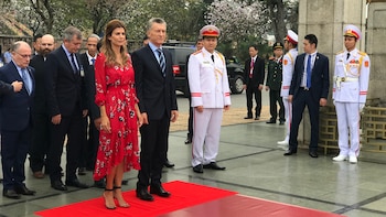 Juliana Awada y Mauricio Macri,