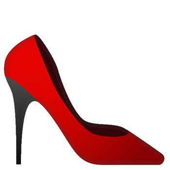 El emoji del zapato de