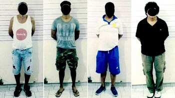 Los cuatro detenidos por el