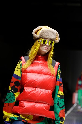 La colección inviernal incluyó chalecos