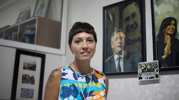 La diputada Mayra Mendoza también