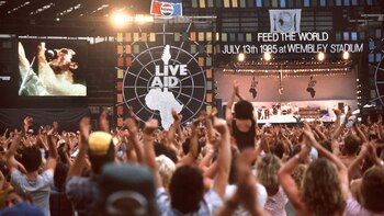 El Live Aid en Wembley,