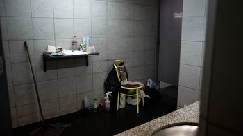 Las pertenencias de un empleado