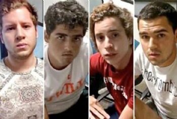 Los jóvenes involucrados en la