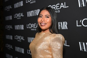 Yalitza Aparicio en la fiesta