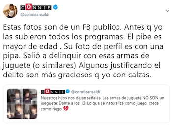 El descargo de Connie Ansaldi