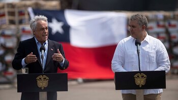 Sebastián Piñera junto a Iván