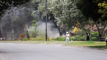 Las llamas de gas alcanzaron