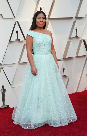 Yalitza a su llegada a