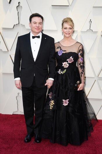 El comediante Mike Myers y su esposa