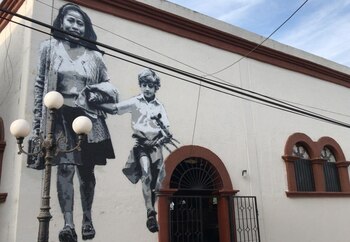 El mural que engalana Tlaxiaco (Foto: Twitter)