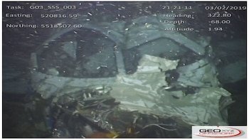 La fotografía inédita del avión