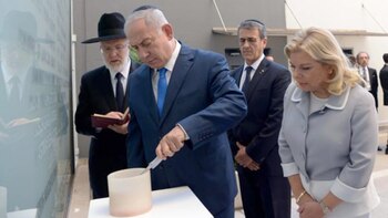 Netanyahu junto al rabino Davidovich