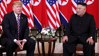 Trump y Kim Jong-un, durante