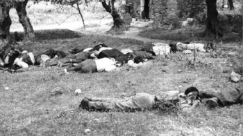 Cretenses fusilados durante las ejecuciones