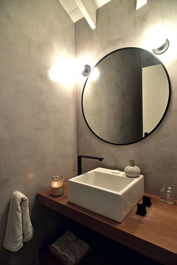 Paredes de cemento alisado en