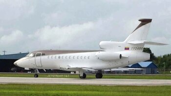 Avión Falcon 900EXE, matrícula YV-2486, propiedad de PDVSA