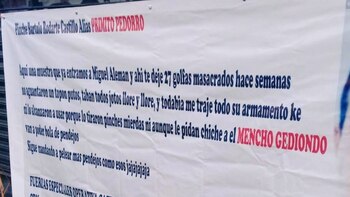 El mensaje presumía del asesinato