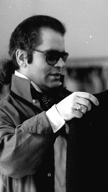 Karl Lagerfeld en su juventud