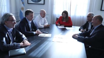 Lopetegui, Dujovne, Larreta y Vidal