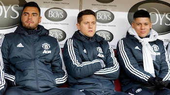 Marcos Rojo no es una de las prioridades del entrenador y podría alejarse del Manchester United (Grosby Group)