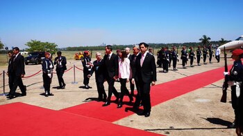 Guadió en su llegada a