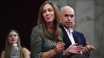 María Eugenia Vidal y Horacio