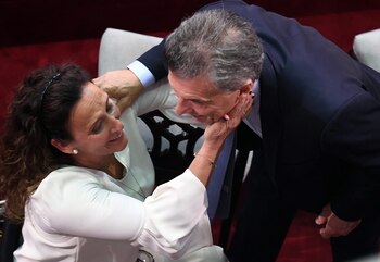 Macri saluda a Michetti