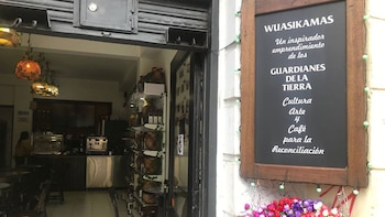 El Café Wuasikamas está ubicado en el barrio La Candelaria, en el centro de Bogotá. (Foto cortesía Hernando Chindoy)