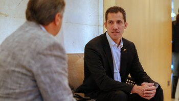 Juan Guaidó en la entrevista