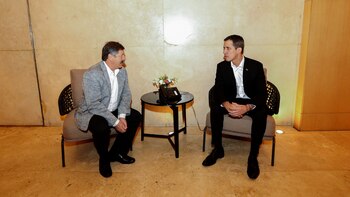 Juan Guaidó con Infobae (Nicolás