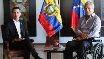 Juan Guaidó y Lenín Moreno