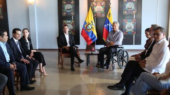 Juan Guaidó fue recibido por