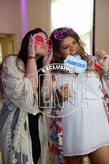 Morena y Martina, quien será la madrina de Francesco Benicio.