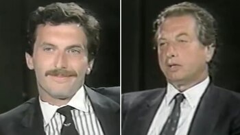 Mauricio y Franco Macri, en el programa de TV “Tiempo Nuevo”