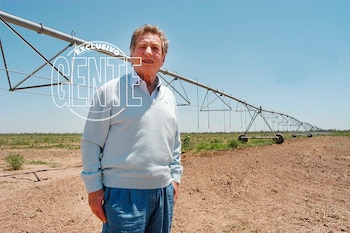 Franco Macri en su campo