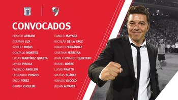 La lista de citados por el “Muñeco”, difundida por las redes sociales del club