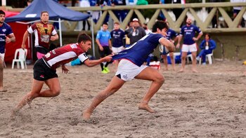La arena de la costa madrynense vibró con los tacles de los rugbiers nacionales
