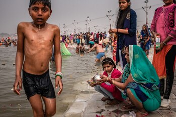 Este año se esperaba que 150 millones de personas asistieran al Kumbhamela, entre enero y marzo. (The New York Times)