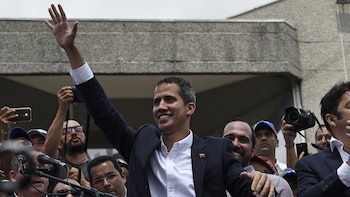 Juan Guaidó, en su regreso
