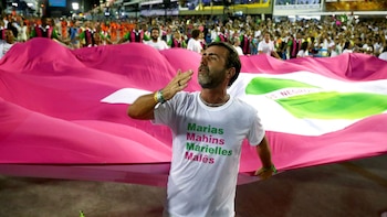 El diputado Marcelo Freixo desfiló