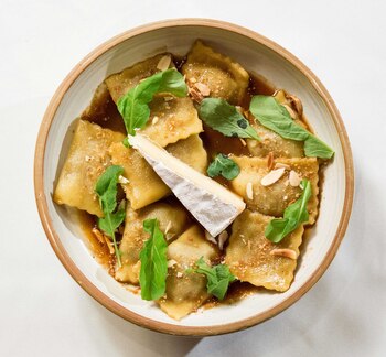 Ravioles de buey en su