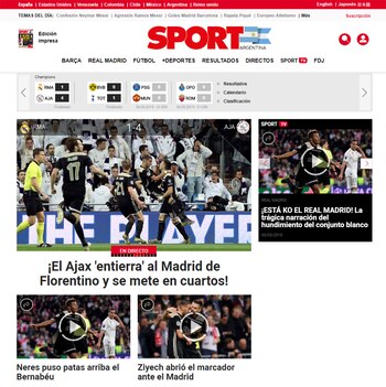 “El Ajax entierra al Madrid