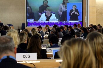 Michelle Bachelet durante la cumbre