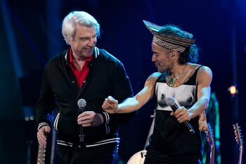 David Byrne bailó junto a